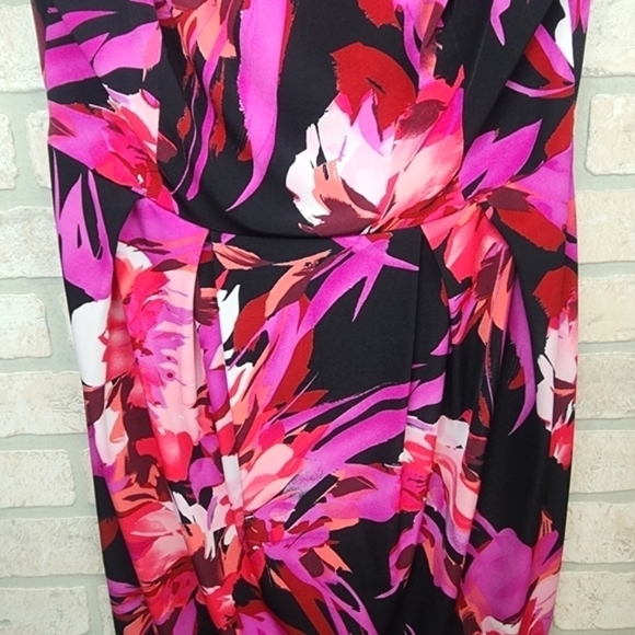 BISOU BISOU Floral Sleeveless Dress Size 12 - Picture 4 of 10